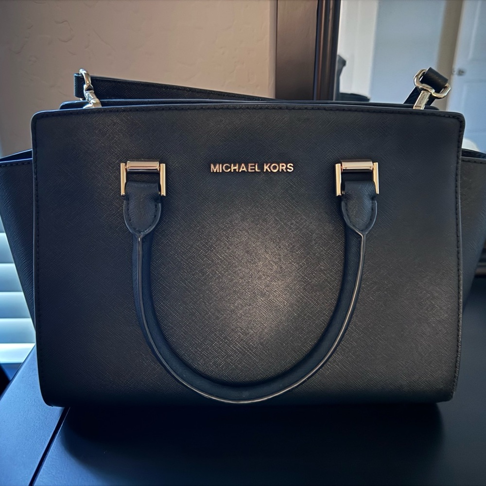 Michael Kors Black Satchel Bag